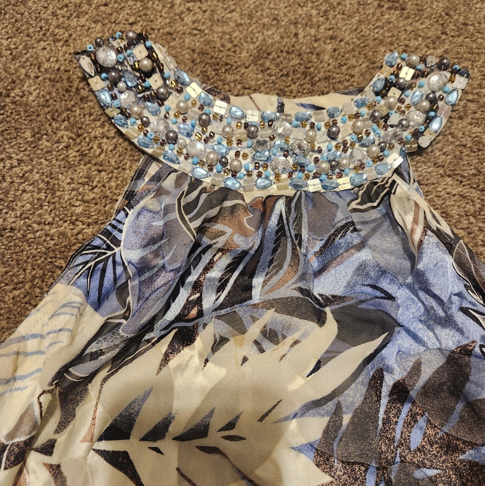 Cache Size 6 Dressy Halter Style Tank Top Blouse - image 5